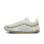 nike air max 97 homme trainers  white blue yellow dc4830-100